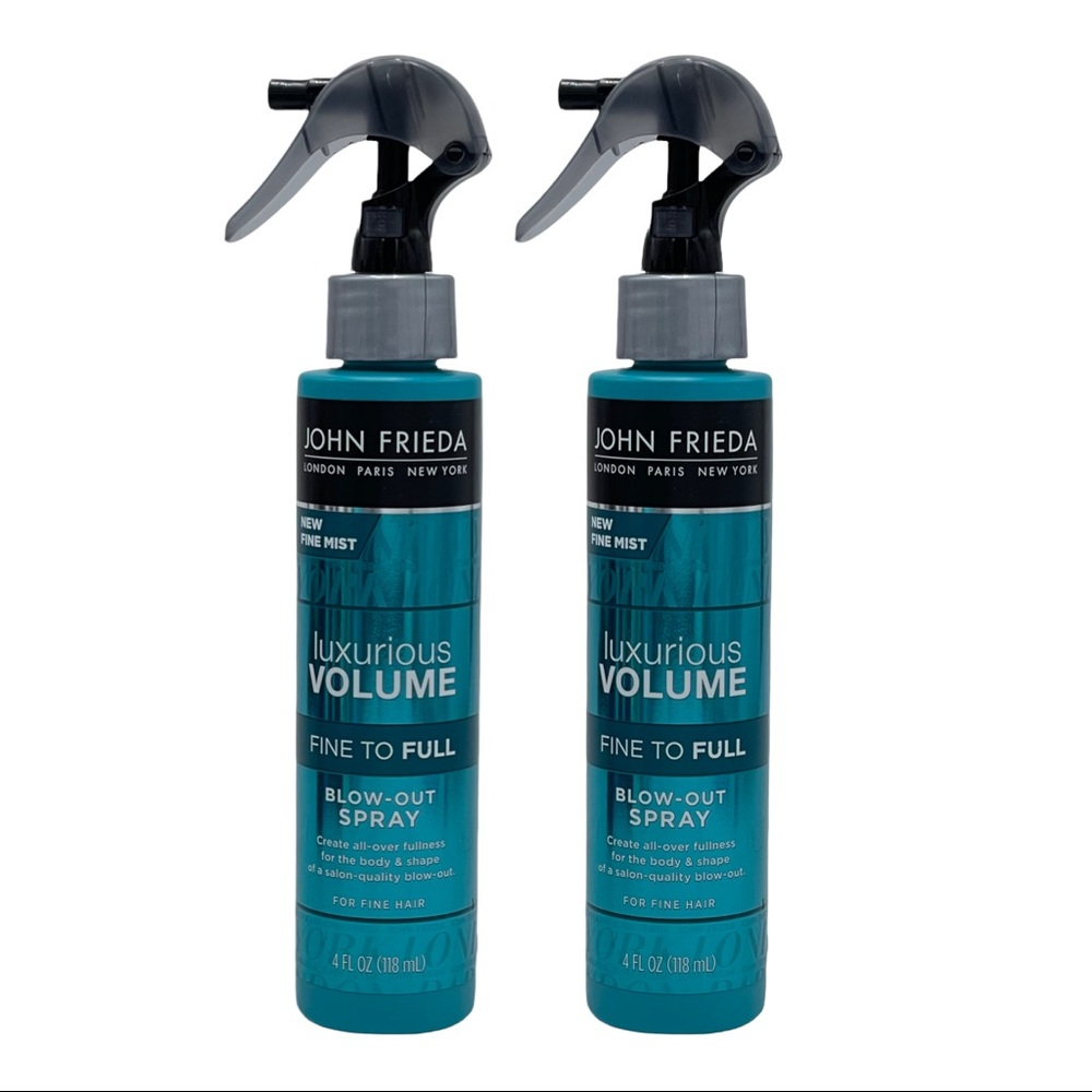 2 Pk John Frieda Luxurious Volume Fine to Full Blow Out Spray 4 oz for Fine Hair